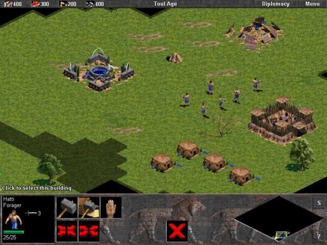 Un villaggio ancora agli inizi - Age of Empires