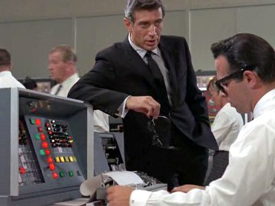 The Burroughs B200 is in many 1960s movies and tv series