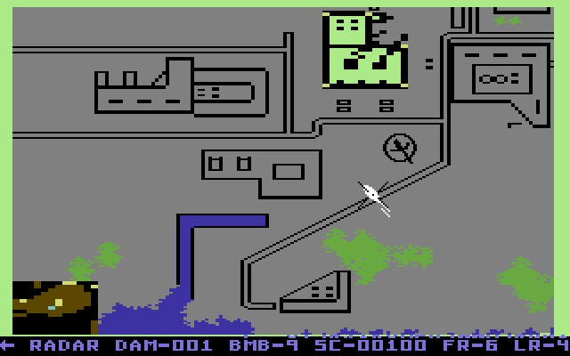Raid on Bungeling Bay on the Commodore 64 (1984)