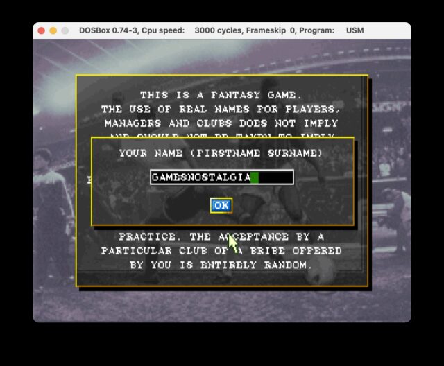 GamesNostalgia will soon manage a soccer team