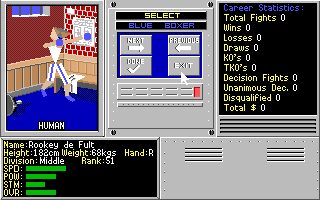 4D Sports Boxing Amiga screenshot