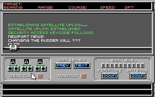 688 Attack Sub Amiga screenshot