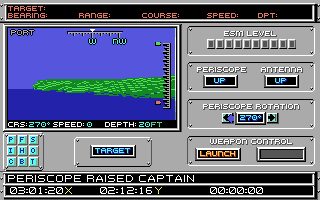 688 Attack Sub Amiga screenshot