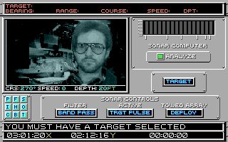 688 Attack Sub Amiga screenshot