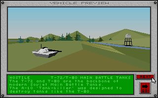 A-10 Tank Killer DOS screenshot