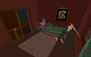 Alone in the Dark DOS screenshot