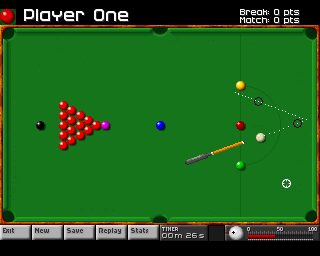 Arcade Snooker Amiga screenshot