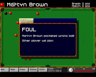 Arcade Snooker - Amiga