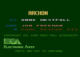 Archon: The Light and the Dark Atari 8-bit screenshot