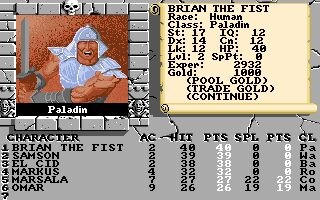The Bards Tale II: The Destiny Knight - Amiga