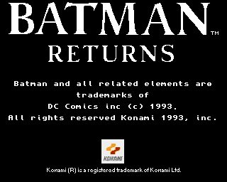 Batman Returns - Amiga