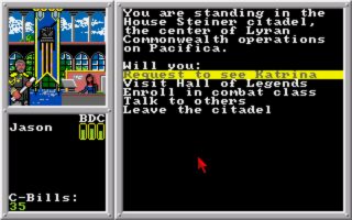 BattleTech: The Crescent Hawk's Inception Amiga screenshot