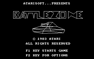 Battlezone DOS screenshot