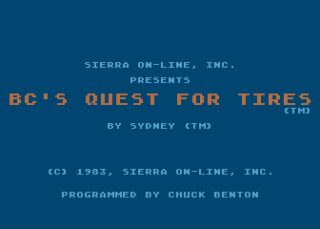 BC's Quest for Tires Atari 8-bit screenshot