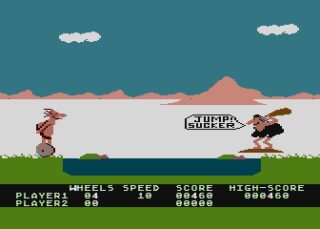 BC's Quest for Tires Atari 8-bit screenshot