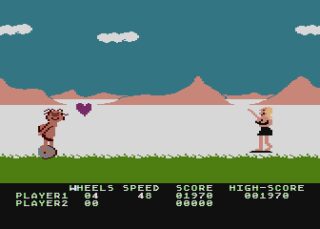 BC's Quest for Tires Atari 8-bit screenshot