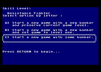 Beyond Castle Wolfenstein - Atari 8-bit