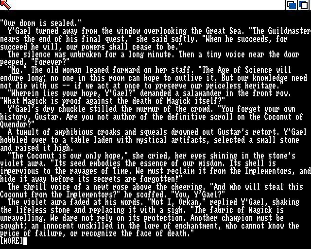 Beyond Zork: The Coconut of Quendor - Amiga