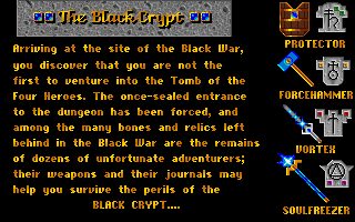 Black Crypt Amiga screenshot