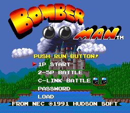 Bomberman PC Engine screenshot