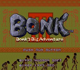 Bonk 3: Bonk's Big Adventure PC Engine screenshot