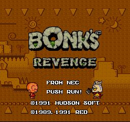 Bonk's Revenge PC Engine screenshot