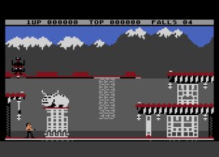 Bruce Lee Atari 8-bit screenshot