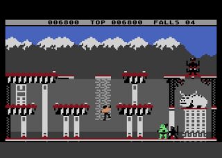 Bruce Lee Atari 8-bit screenshot