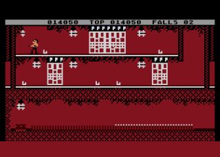 Bruce Lee Atari 8-bit screenshot