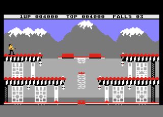 Bruce Lee Atari 8-bit screenshot