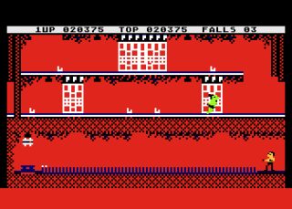 Bruce Lee Atari 8-bit screenshot