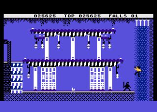 Bruce Lee Atari 8-bit screenshot