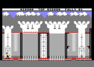 Bruce Lee Atari 8-bit screenshot