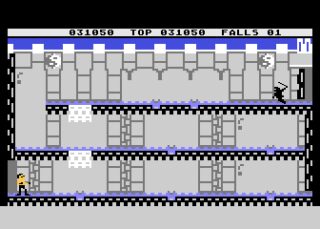 Bruce Lee Atari 8-bit screenshot