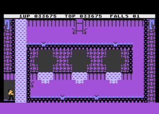 Bruce Lee Atari 8-bit screenshot