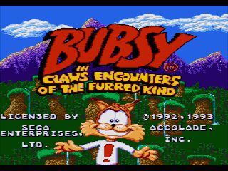 Bubsy in: Claws Encounters of the Furred Kind - Genesis