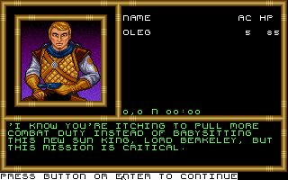 Buck Rogers: Matrix Cubed DOS screenshot