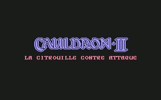 Cauldron II: The Pumpkin Strikes Back Commodore 64 screenshot