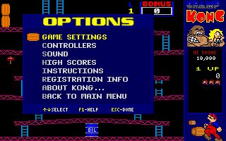 Champ Kong DOS screenshot