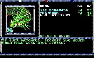 Champions of Krynn Amiga screenshot
