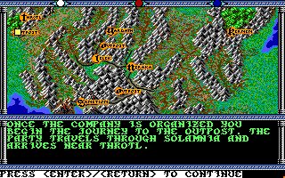 Champions of Krynn Amiga screenshot