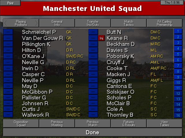 Championship Manager 96/97 - DOS
