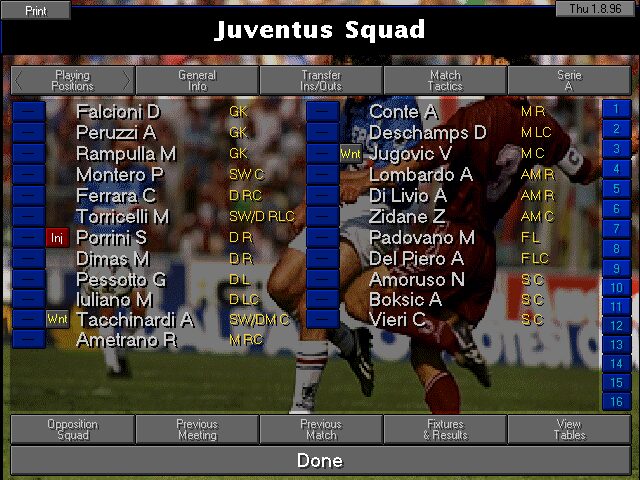 Championship Manager 2: Italian Leagues 96/97 - DOS