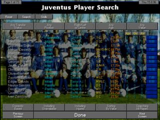 Championship Manager 2: Italian Leagues 96/97 DOS screenshot