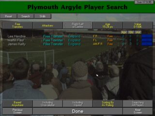 Championship Manager 2 DOS screenshot