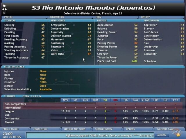 Championship Manager 5 - Windows version