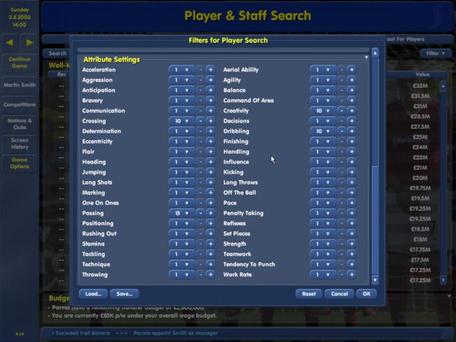 Championship Manager 03/04 - Windows version