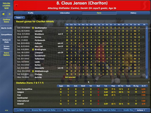 Championship Manager 03/04 - Windows version