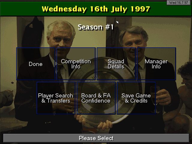 Championship Manager 97/98 - DOS