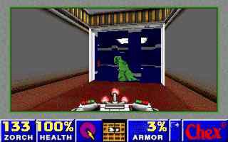 Chex Quest DOS screenshot